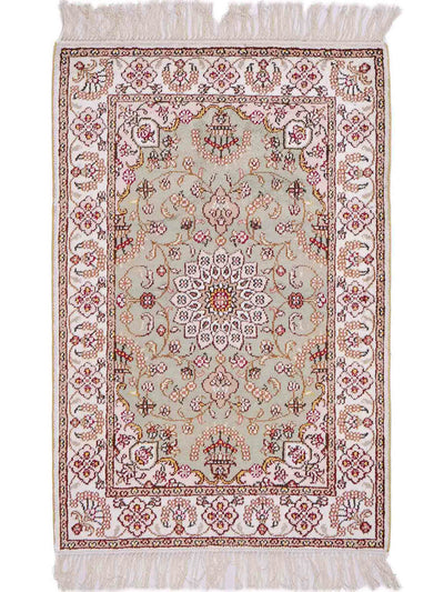 Chinese zijde Tapijt 63x92cm - Oosters Tapijt