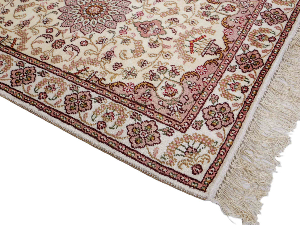 Chinese zijde Tapijt 88x59cm - Oosters Tapijt
