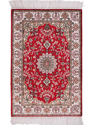 Chinese zijde Tapijt 62x91cm - Oosters Tapijt