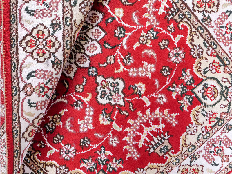 Zijden tapijt - China zijde - 91 x 62 cm - rood