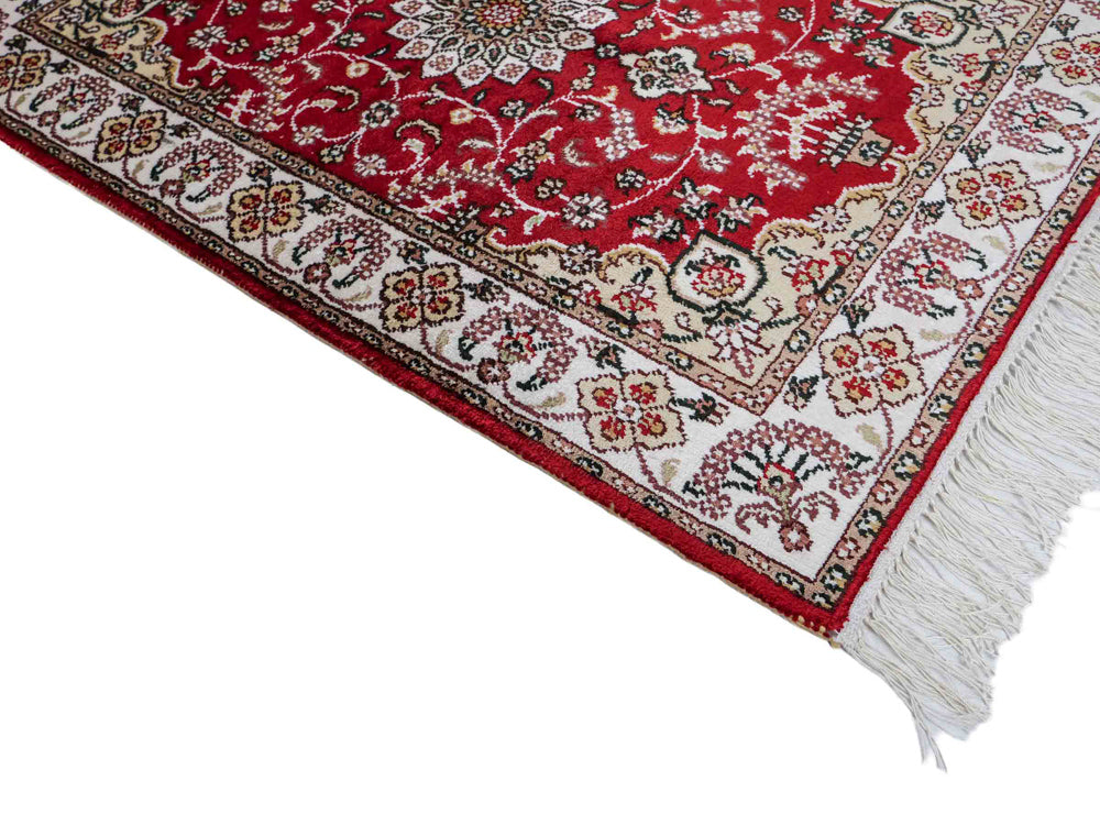 Zijden tapijt - China zijde - 91 x 62 cm - rood