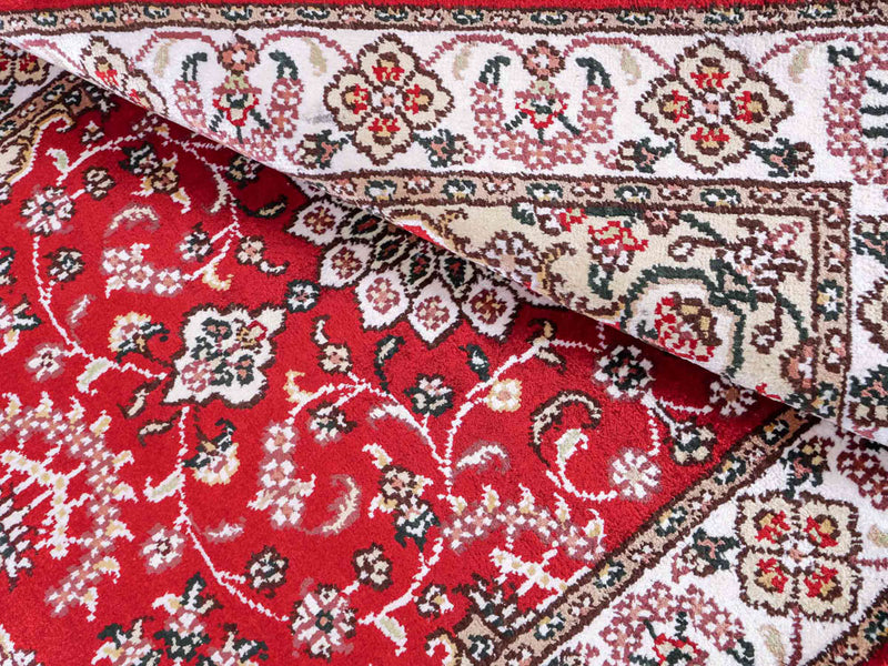 Zijden tapijt - China zijde - 91 x 62 cm - rood