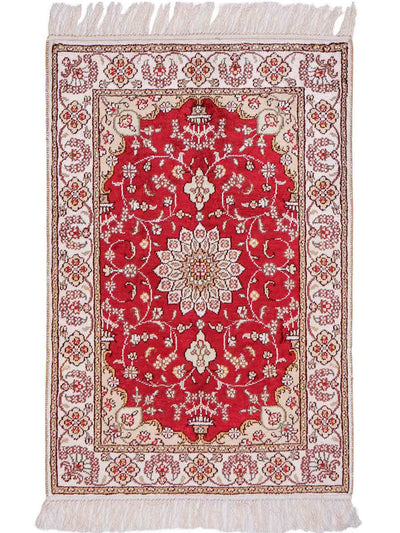 Chinese zijde Tapijt 61x89cm - Oosters Tapijt