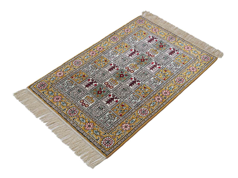 China Seide Tapijt 92x63cm - Oosters Tapijt