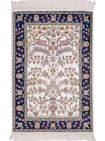 Chinese zijde Tapijt 62x90cm - Oosters Tapijt