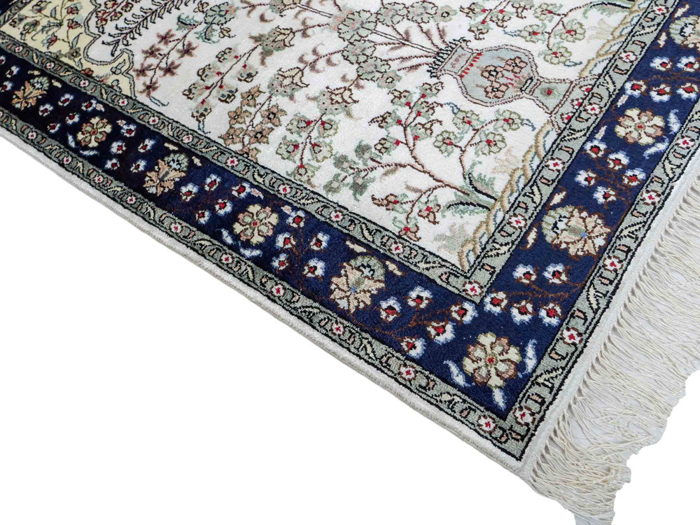 Chinese zijde Tapijt 62x90cm - Oosters Tapijt