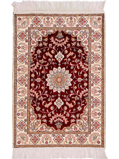 Chinese zijde Tapijt 63x90cm - Oosters Tapijt