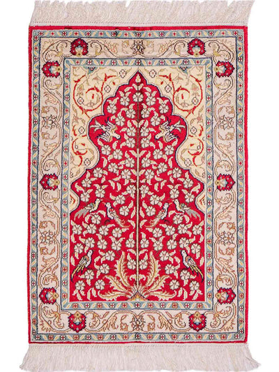 Chinese zijde Tapijt 58x86cm - Oosters Tapijt
