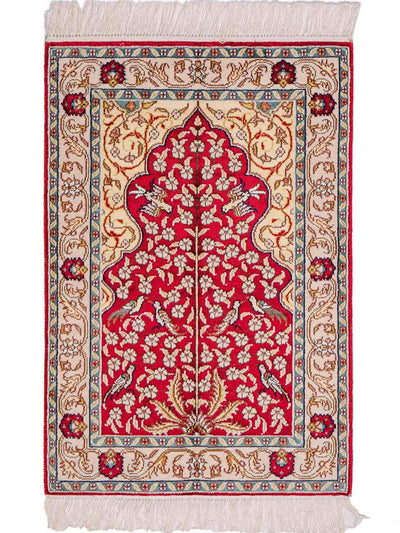 Chinese zijde Tapijt 58x89cm - Oosters Tapijt