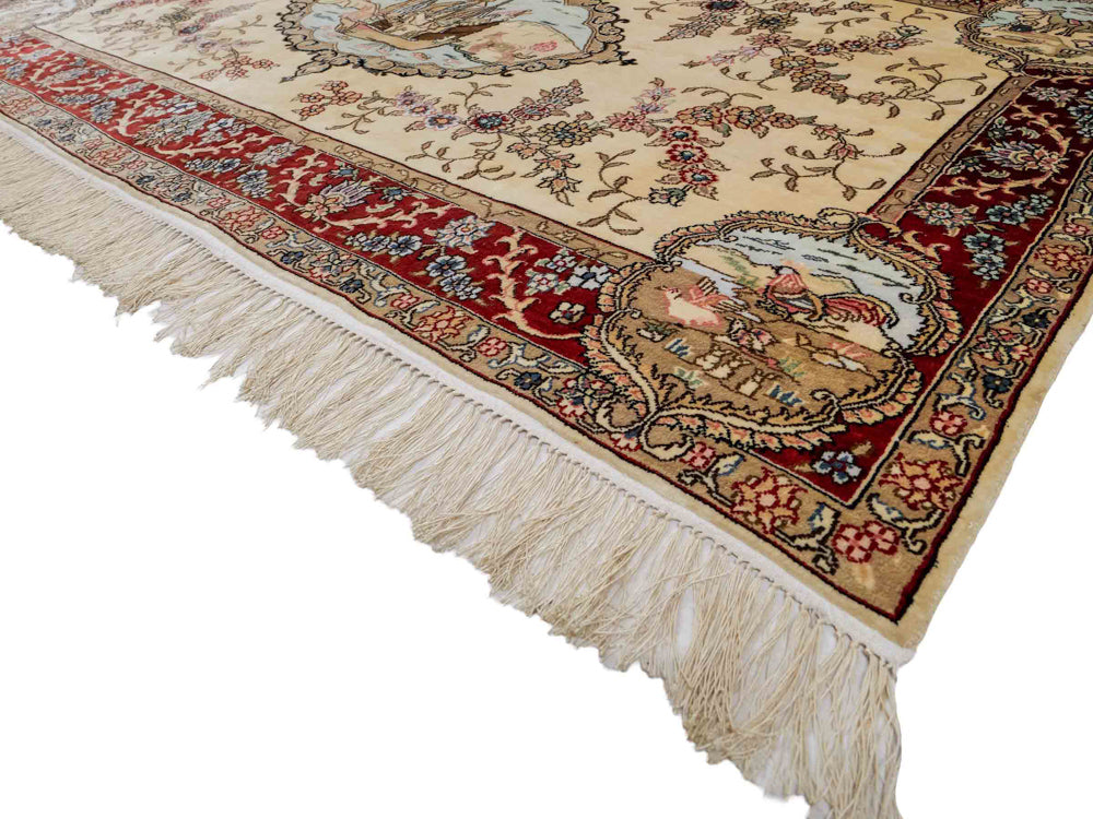 Chinese zijde Tapijt 153x95cm - Oosters Tapijt