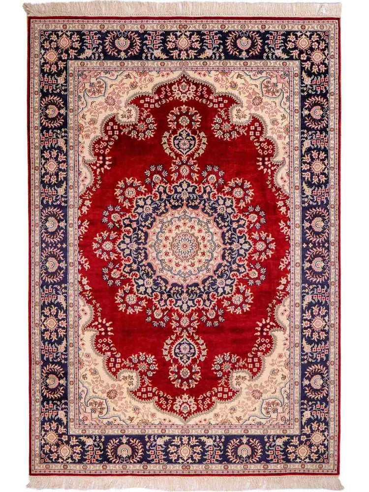 Chinese zijde Tapijt 186x121cm - Oosters Tapijt