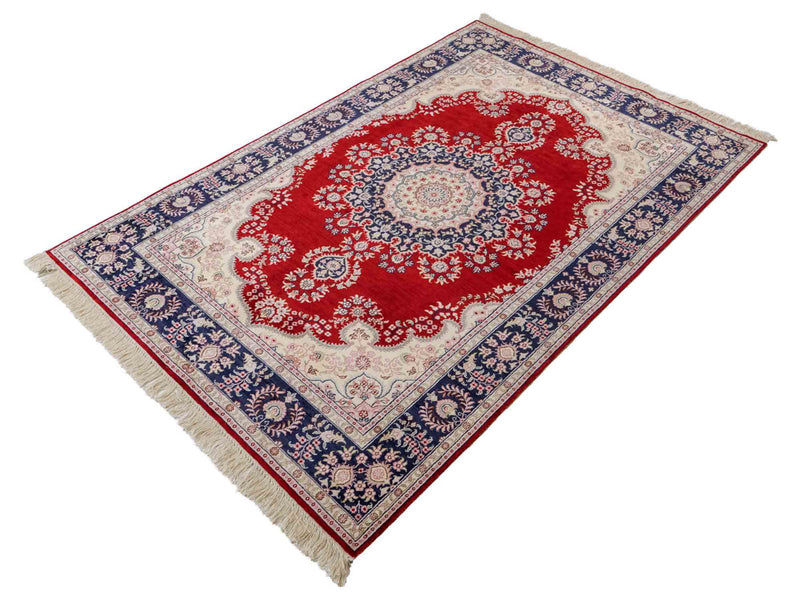 Chinese zijde Tapijt 186x121cm - Oosters Tapijt