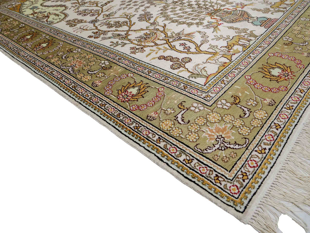 Chinese zijde Tapijt 183x124cm - Oosters Tapijt