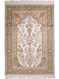 Zijden tapijt - China zijde - 181 x 123 cm - beige – product image