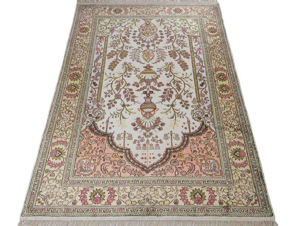 Seidenteppich - China Seide - 179 x 124 cm - beige