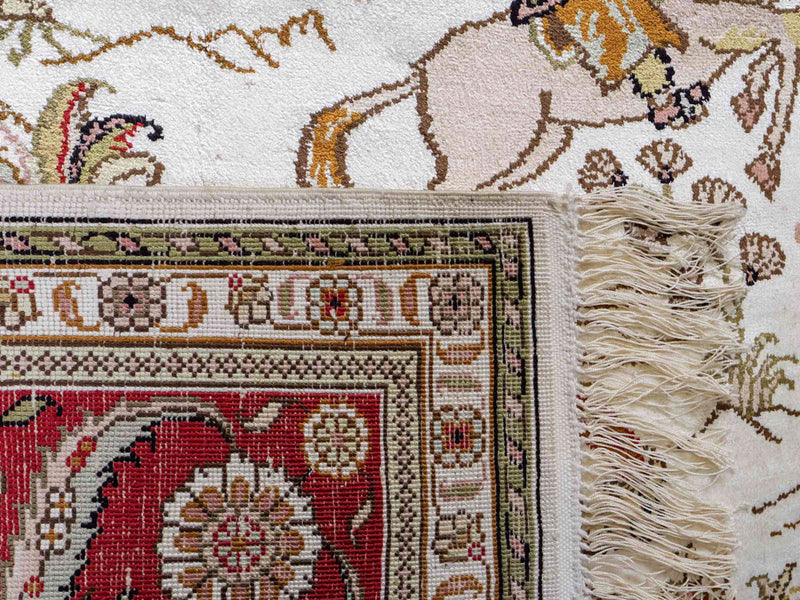 Chinese zijde Tapijt 184x125cm - Oosters Tapijt