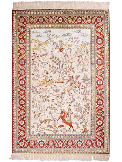 Chinese zijde Tapijt 121x193cm - Oosters Tapijt