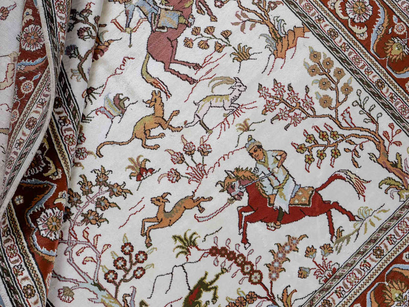 Seidenteppich - China Seide - 184 x 125 cm - beige