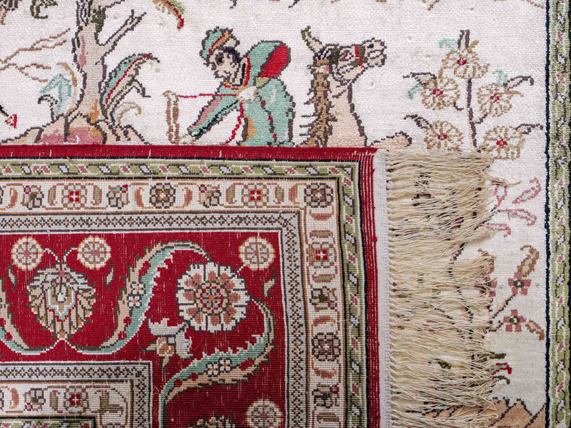 Seidenteppich - China Seide - 180 x 124 cm - beige