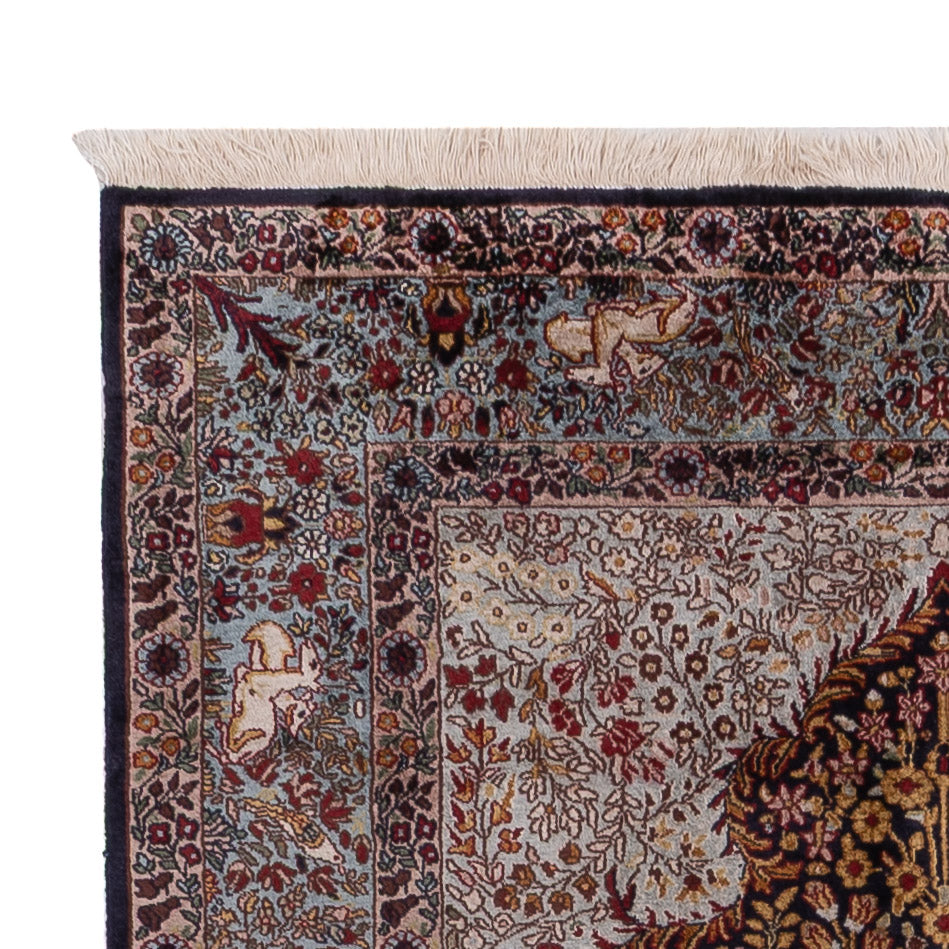 Kasjmir zijde Tapijt 185x122cm - Oosters Tapijt