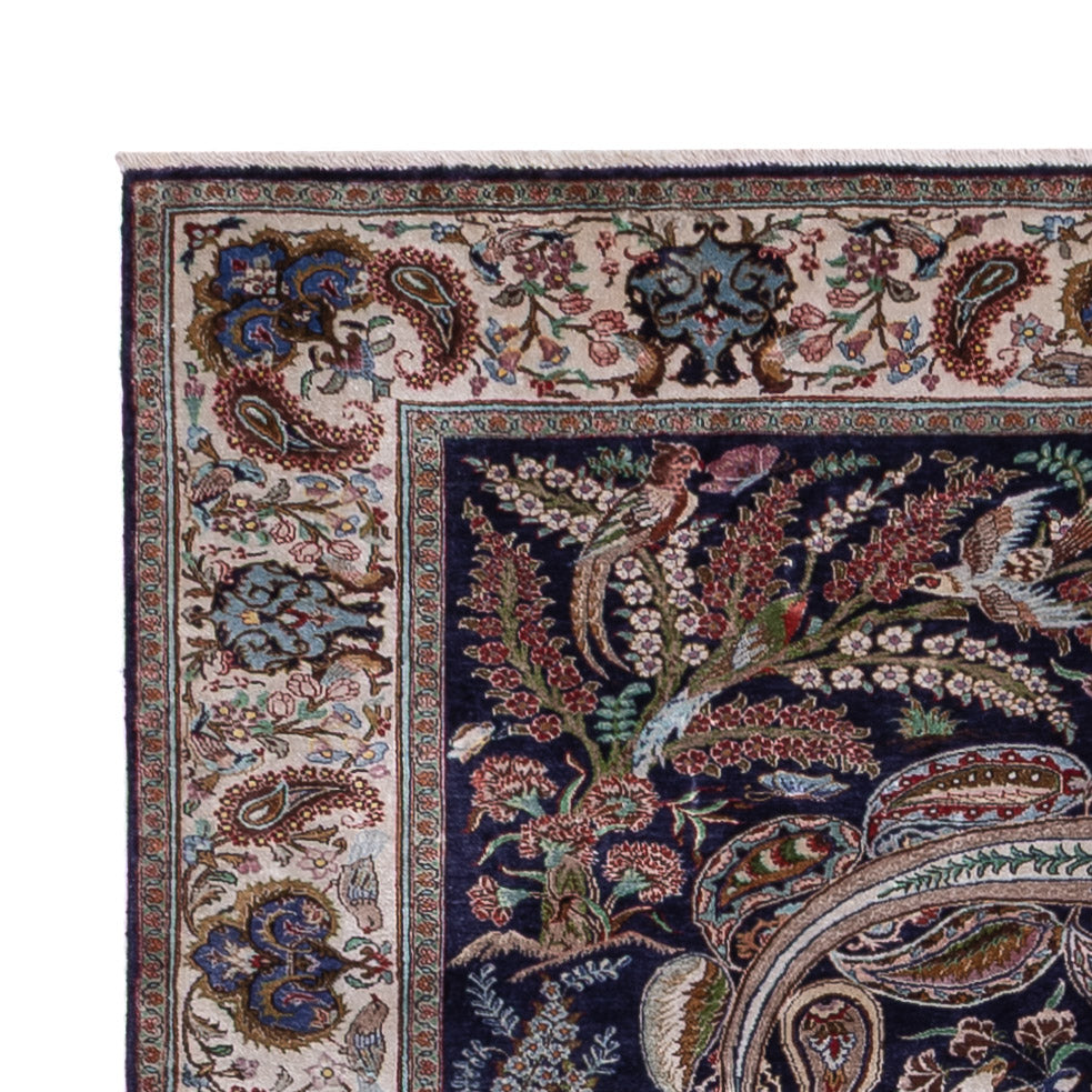 Qom Tapijt 140x195cm - Perzisch tapijt