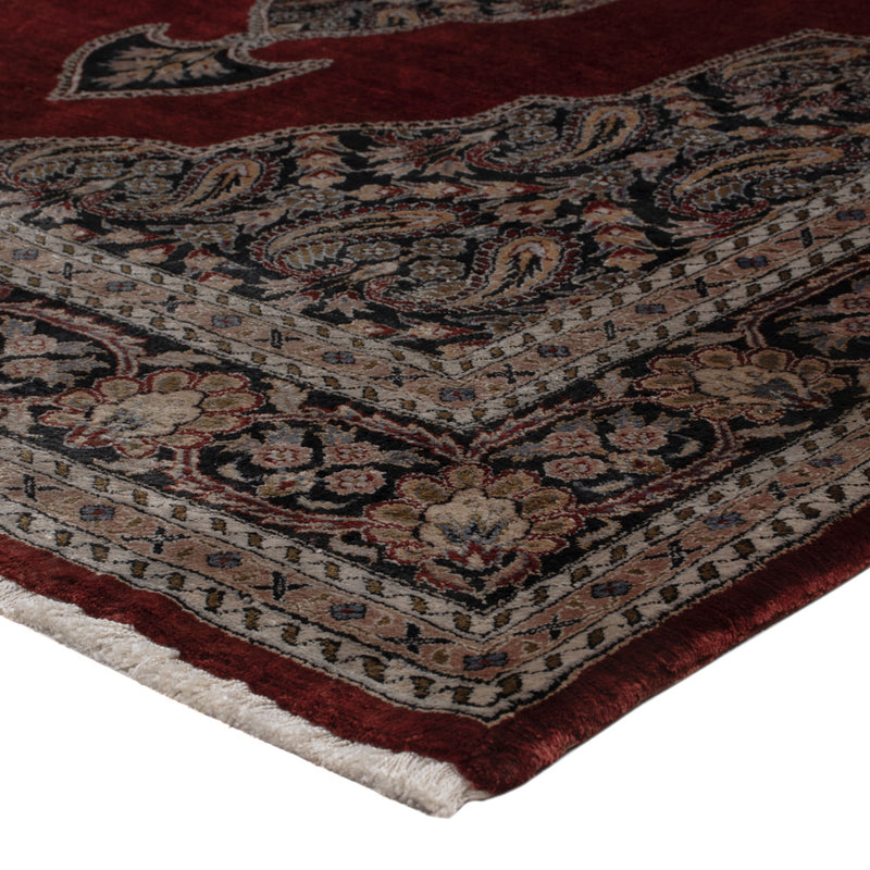 Zijden tapijt - Kayseri - 187 x 123 cm - donkerrood