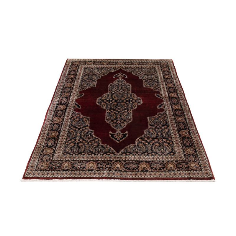 Zijden tapijt - Kayseri - 187 x 123 cm - donkerrood