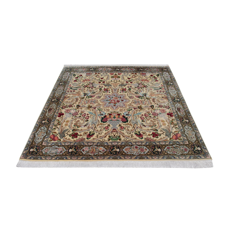 Tabriz - 50 Raj Tapijt 200x200cm - Perzisch tapijt