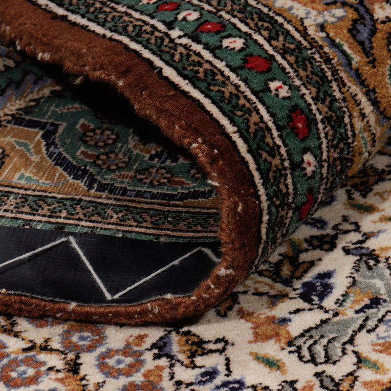 Perserteppich - Ghom - 226 x 135 cm - dunkelbeige