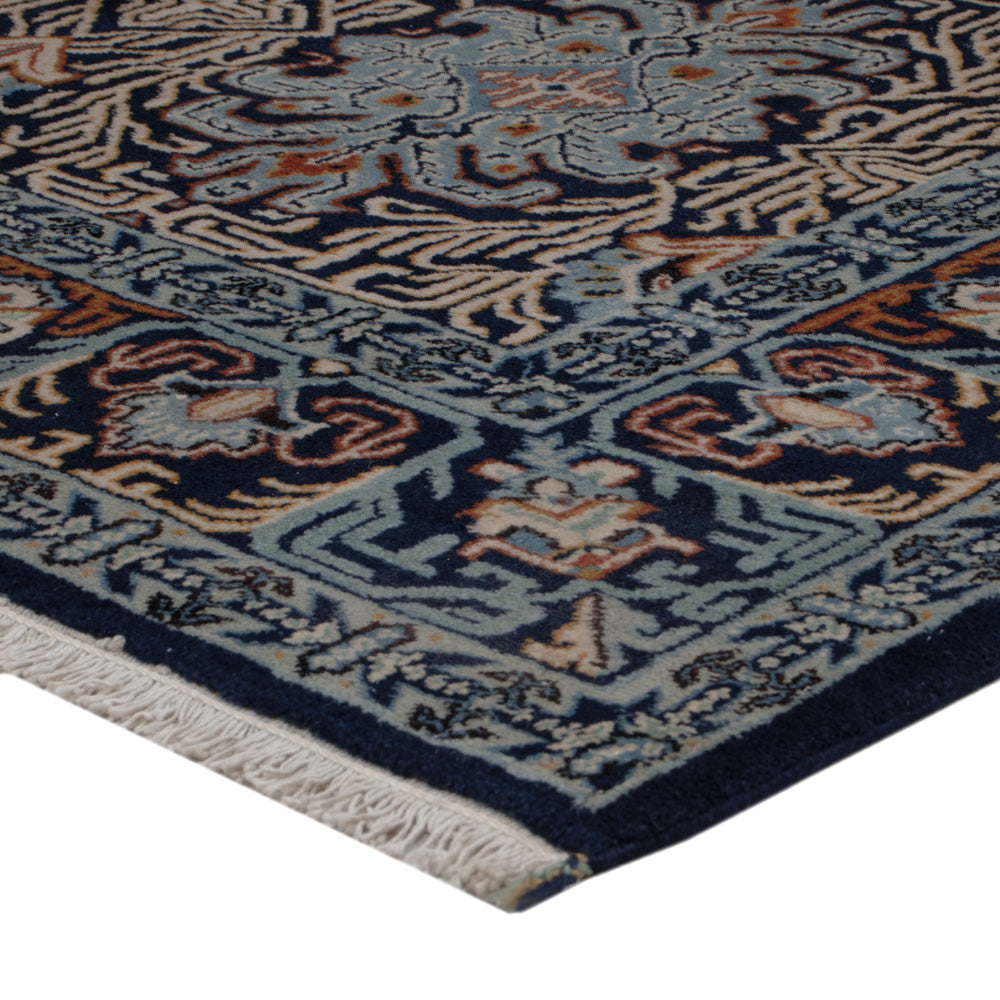 Perzisch tapijt - Keshan - 208 x 134 cm - benzine blauw