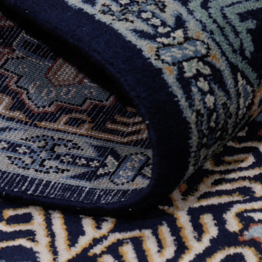 Perzisch tapijt - Keshan - 208 x 134 cm - benzine blauw