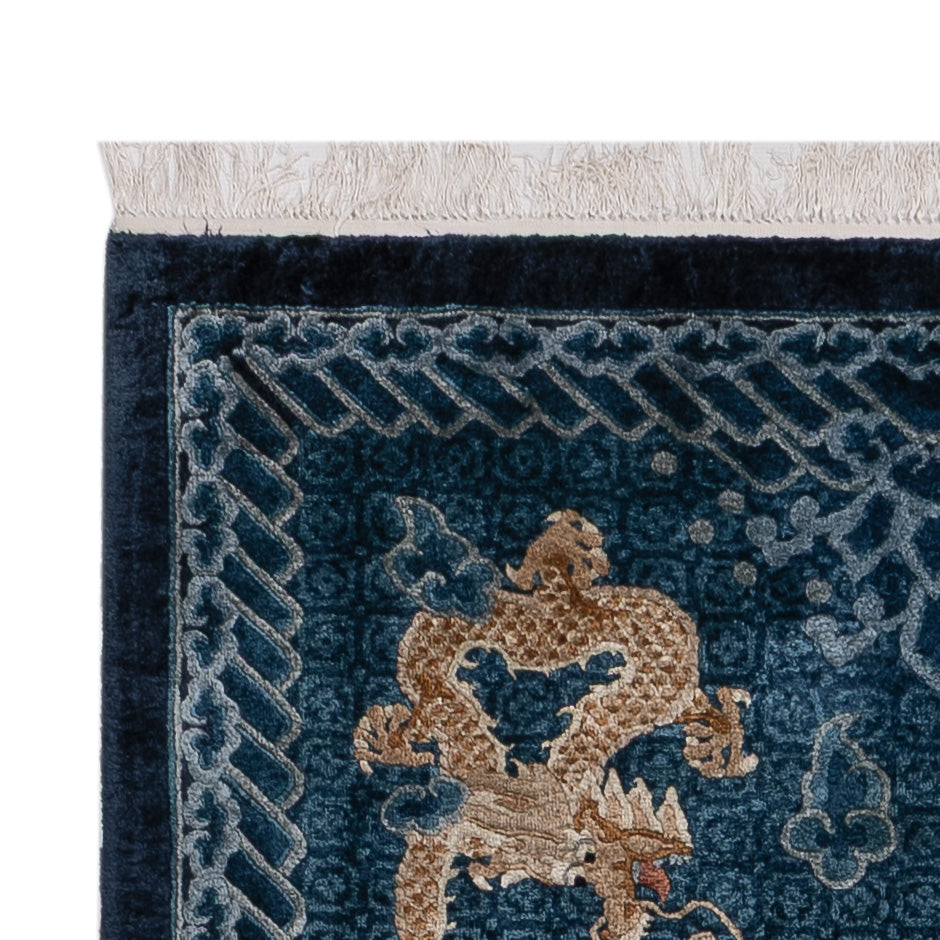 Zijden tapijt - China zijde - 187 x 123 cm - beige