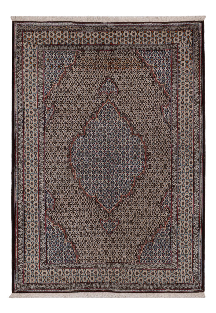Perzisch tapijt - Tabriz - Royal - 202 x 135 cm - donker beige