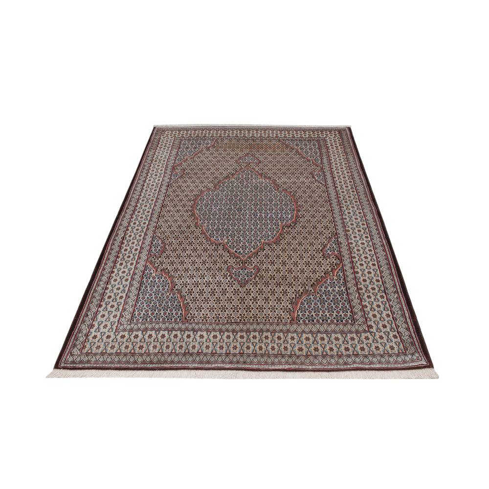 Perzisch tapijt - Tabriz - Royal - 202 x 135 cm - donker beige