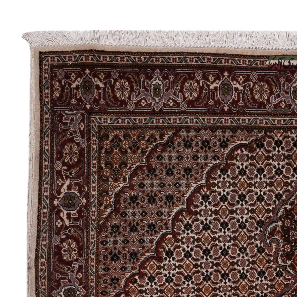 Perzisch tapijt - Tabriz - 203 x 155 cm - donker beige