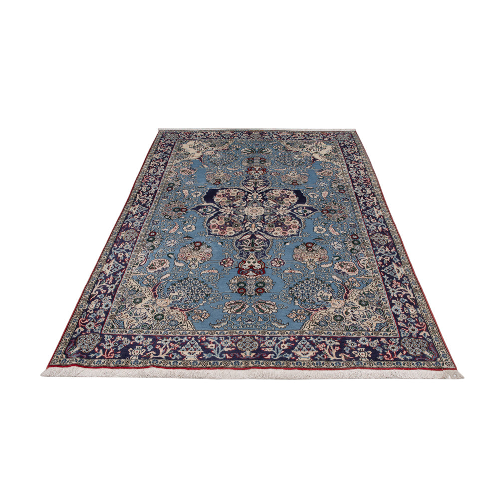 Perzisch tapijt - Ghom - 218 x 140 cm - blauw