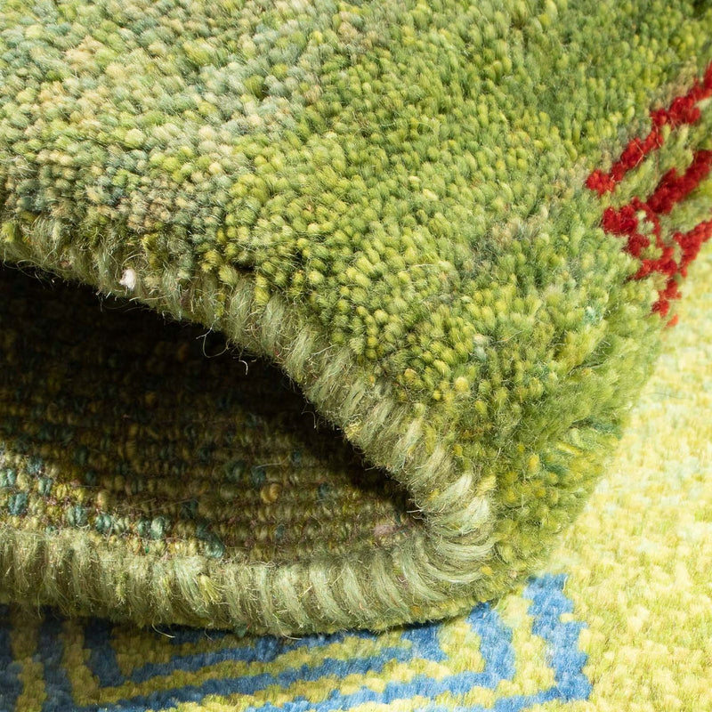 Gabbeh tapijt - Perzisch - 88 x 57 cm - groen