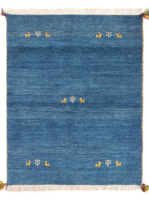 Gabbeh tapijt - Perzisch - 145 x 106 cm - blauw