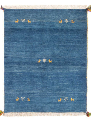 Gabbeh tapijt - Perzisch - 145 x 106 cm - blauw