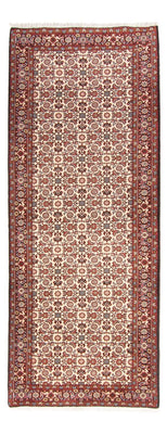 Loper Perzisch tapijt - Bijar - Koninklijk - 254 x 86 cm - beige