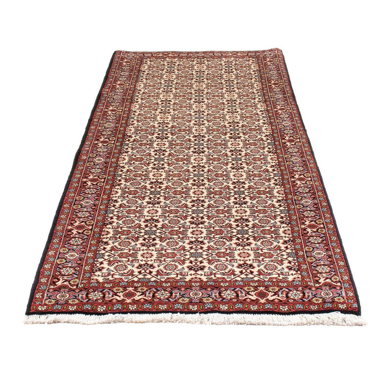 Loper Perzisch tapijt - Bijar - Koninklijk - 254 x 86 cm - beige