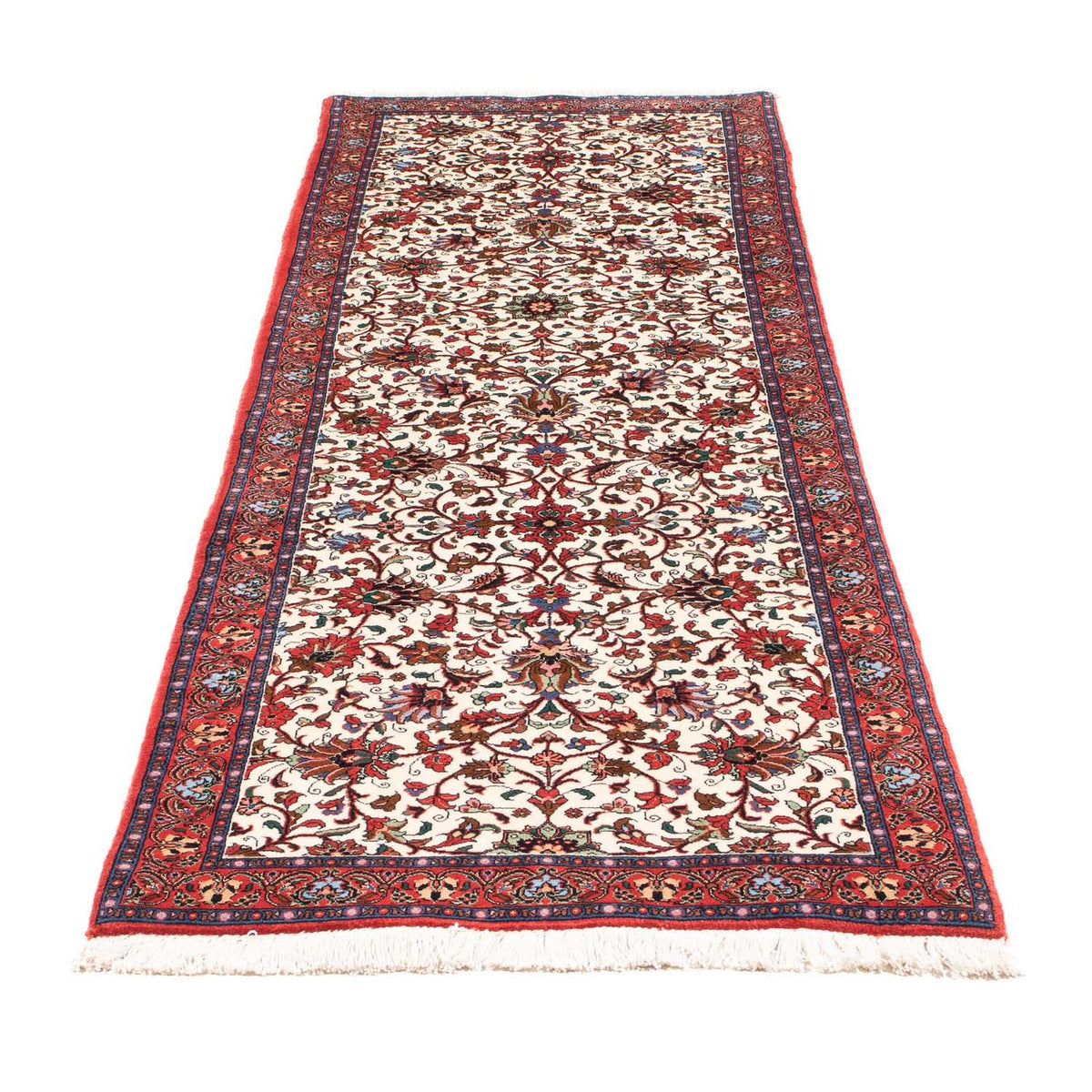 Loper Perzisch tapijt - Bijar - Koninklijk - 244 x 73 cm - beige