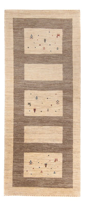 Loper Gabbeh Tapijt - Loribaft Perzisch - 209 x 83 cm - beige