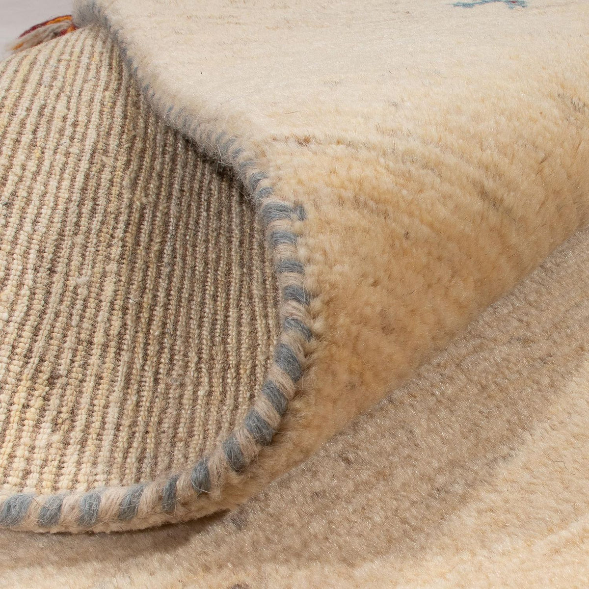 Loper Gabbeh tapijt - Perzisch - 200 x 82 cm - beige