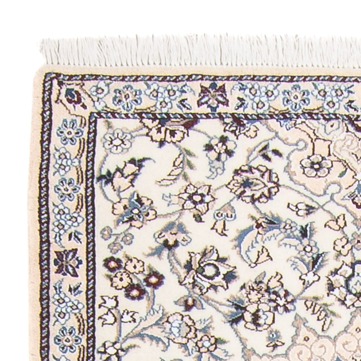 Loper Perzisch tapijt - Nain - Koninklijk - 210 x 82 cm - beige