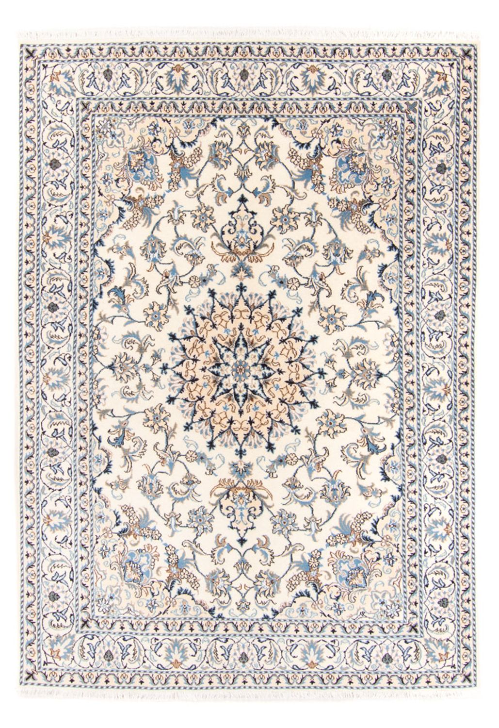 Perzisch tapijt - Nain - 237 x 167 cm - beige