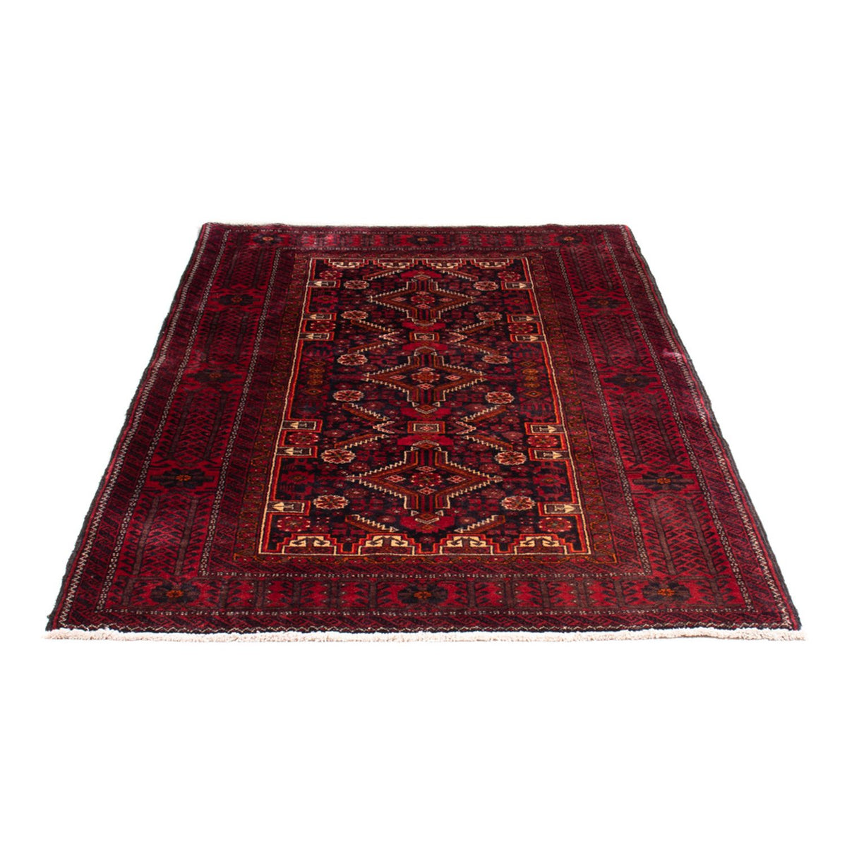 Loper Baluch tapijt - 202 x 110 cm - rood