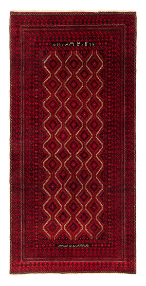 Loper Baluch tapijt - 198 x 92 cm - rood