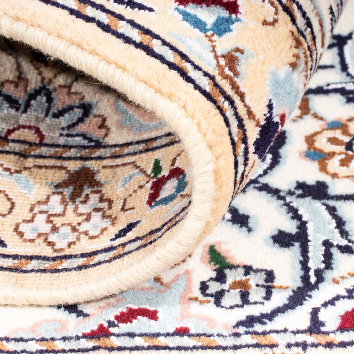 Perzisch tapijt - Nain - Koninklijk - 138 x 87 cm - beige