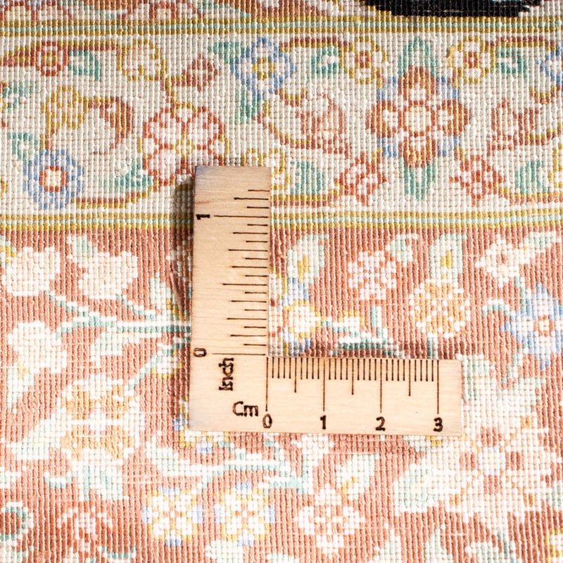 Zijden tapijt - Ghom Silk - Premium - 154 x 101 cm - donkerblauw